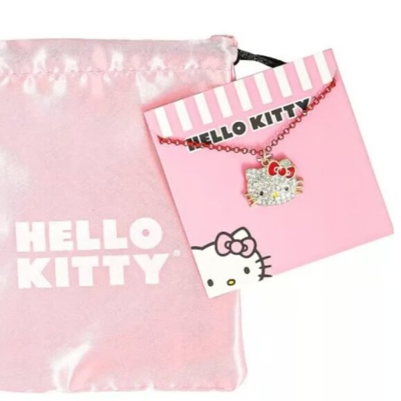 Hello Kitty Sanrio Girls Pave Necklace - Picture 2 of 4